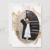 パンパスグラス卒業 招待状 (裏面)