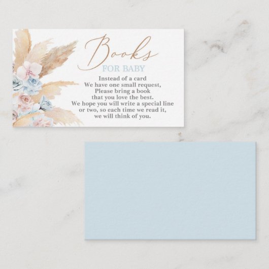 パンパスグラス少年の本ベビー囲いカード エンクロージャーカード (正面/裏面)