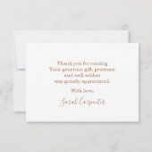 パンパスグラス感謝していユー ノートカード (裏面)