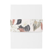 パンパスグラス熱帯ジャングル結婚フローラ 招待状ベリーバンド (裏面例)