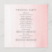 パンパスグラス白い蘭トロピカルズ結婚ズ プログラム (裏面)