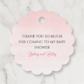 パンパスグラス白い蘭ベビーシャワーありがとう フェイバータグ (裏面)