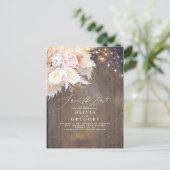 パンパスグラス素朴フローラウッド保存日 案内ポストカード (スタンド正面)