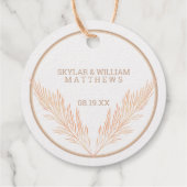 パンパスグラス結婚ズシエレガントック実在ドゴールド箔 フェイバータグ (裏面)