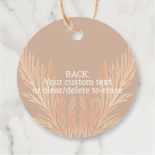 パンパスグラス結婚ズトレンディーボホサンキュー フェイバータグ (裏面)