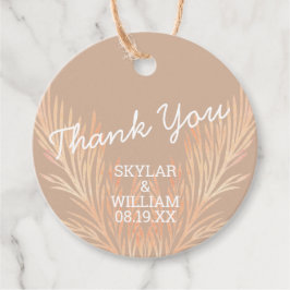 パンパスグラス結婚ズトレンディーボホサンキュー フェイバータグ