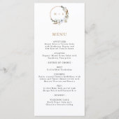 パンパスグラス結婚ズボホエレガントメニュー披露宴 メニュー (正面)