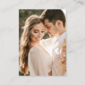 パンパスグラス結婚テラコッタのウェブサイトQRコード エンクロージャーカード (裏面)