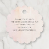 パンパスグラス結婚ピンクフローラありがとう フェイバータグ (裏面)