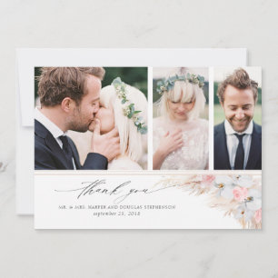 パンパスグラス結婚フローラの写真 サンキューカード