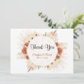 パンパスグラス結婚フローラサンキューカード サンキューカード (スタンド正面)