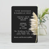 パンパスグラス結婚式招待状丸 招待状 (スタンド正面)