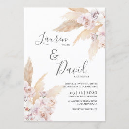 パンパスグラス結婚砂漠 招待状