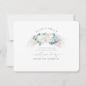 パンパスグラス緑の花嫁の提案 招待状 (正面)