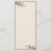 パンパスグラス自然ボヘミアンエキゾチッ結婚クス メニュー (裏面)