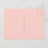 パンパスグラス花バラ金ゴールドボホ結婚ズ インビテーションポストカード (裏面)