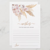 パンパスグラス花嫁カードを願う (正面/裏面)