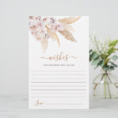 パンパスグラス花嫁カードを願う (スタンド正面)