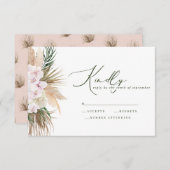 パンパスグラス蘭の素朴モダンな答え (正面/裏面)