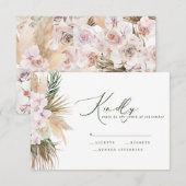 パンパスグラス蘭の素朴モダンな答え (正面/裏面)