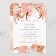 パンパスグラス蘭開花赤ちゃんシャワーありがとう