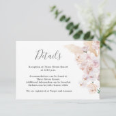 パンパスグラス詳細結婚ズのカード 出欠カード (スタンド正面)