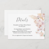 パンパスグラス詳細結婚ズのカード 出欠カード (正面/裏面)