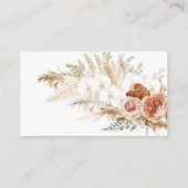 パンパスグラス赤ちゃんシャワーおむつラッフルカードインサート エンクロージャーカード (裏面)