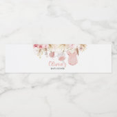 パンパスグラス赤ちゃん服ベビーシャワー ペットボトルラベル (シングルラベル)