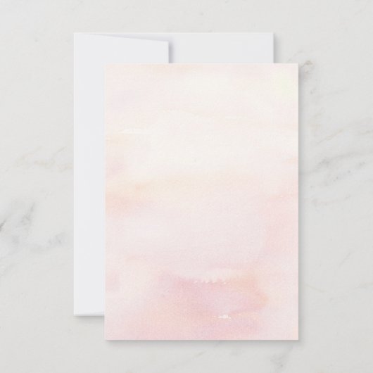 パンパスグラス赤面ピンクフローラウェディングRSVP 出欠カード (裏面)