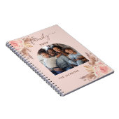 パンパスグラス赤面ピンクフローラ家族の写真 ノートブック (右側)