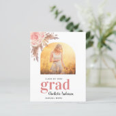 パンパスグラス赤面卒業サンキューカード (スタンド正面)