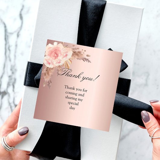 パンパスグラス赤面感謝していバラユー ノートカード