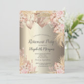 パンパスグラス風船シャンパン引退 招待状 (スタンド正面)