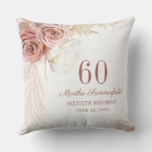 パンパスグラス60th誕生日キープサケ クッション (裏面)