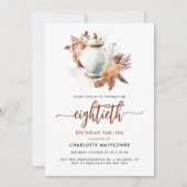 パンパスグラス80th誕生日ティーパーティー 招待状 (正面)