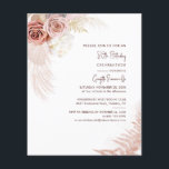 パンパスグラス80th誕生日テラコッタ招待状<br><div class="desc">Pampas Grass Terracotta 80th誕生日招待状は簡単にカスタマイズする"パーソナクリックライズ"ボタン。他の特別なマイルストーンのイベント来に最適</div>