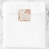 パンパスグラス |アジサイ差出人住所 スクエアシール (バッグ)