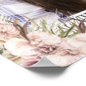 パンパスグラス オーチッド 花の写真 葬儀 追悼 ポスター (角)