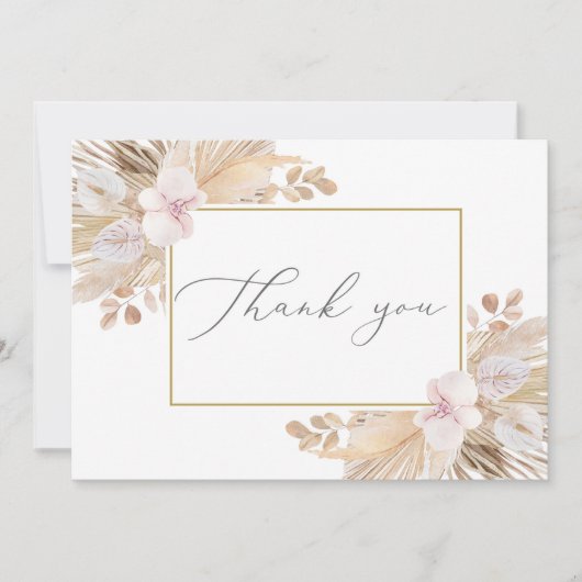 パンパスグラス サンキューカード (正面)