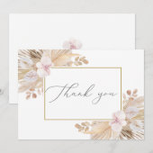 パンパスグラス サンキューカード (正面/裏面)