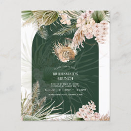 パンパスグラス ティーパーティー ブライダルシャワー ランチ チラシ