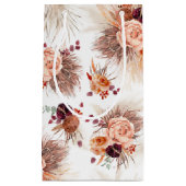 パンパスグラス&テラコッタフラワーエキゾチックパーティー スモールペーパーバッグ (正面)