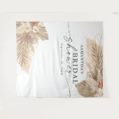 パンパスグラス ドライパーム ブライダルシャワー タペストリー (正面(横))