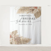 パンパスグラス ドライパーム ブライダルシャワー タペストリー (正面)