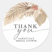 パンパスグラス ドライパーム ラウンドシール (正面)