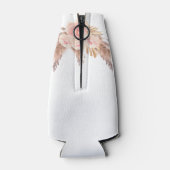 パンパスグラス ピンクの花のボヘミアンバチュレリーパーティ ボトルクーラー (裏面)