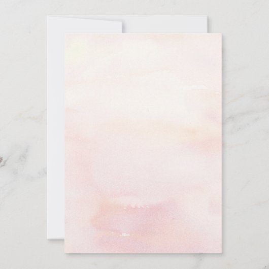 パンパスグラス&ピンクオーキッドエキゾチック誕生日パーティー 招待状 (裏面)