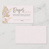 パンパスグラス ピンク おむつくじ エンクロージャーカード (正面/裏面)