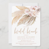 パンパスグラス ボヘミアンデザート ウェディング ブランシュ 招待状 (正面)